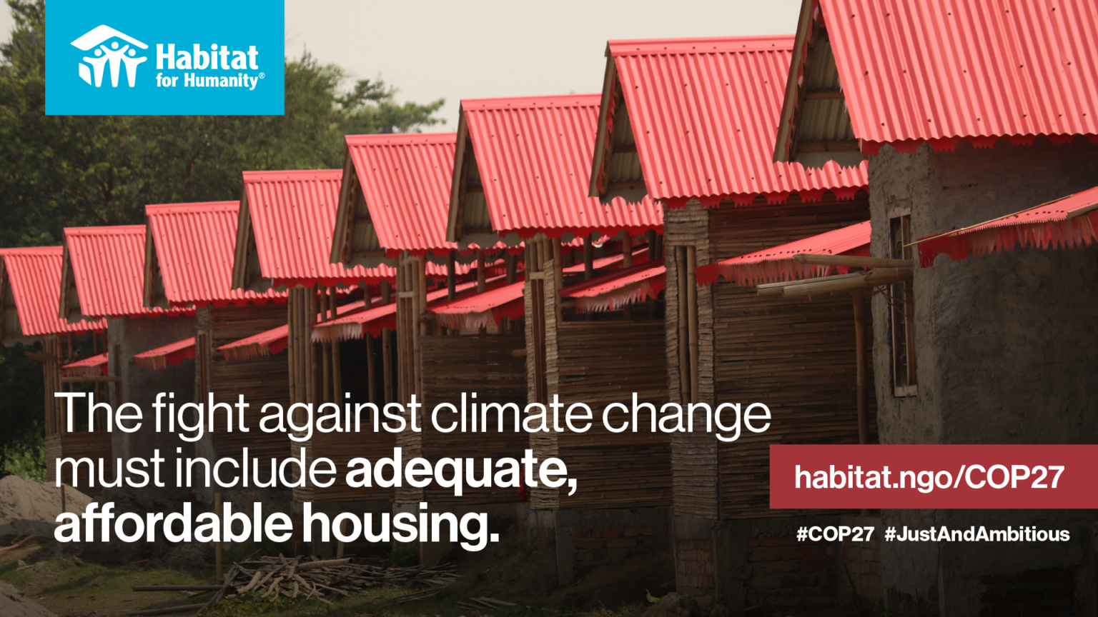 Habitat for Humanity at COP27 Adequate and affordable housing central